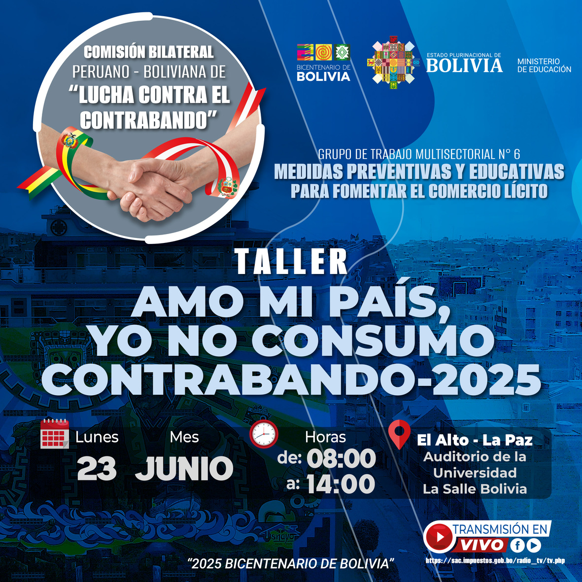 AMO MI PAÍS, YO NO CONSUMO CONTRABANDO