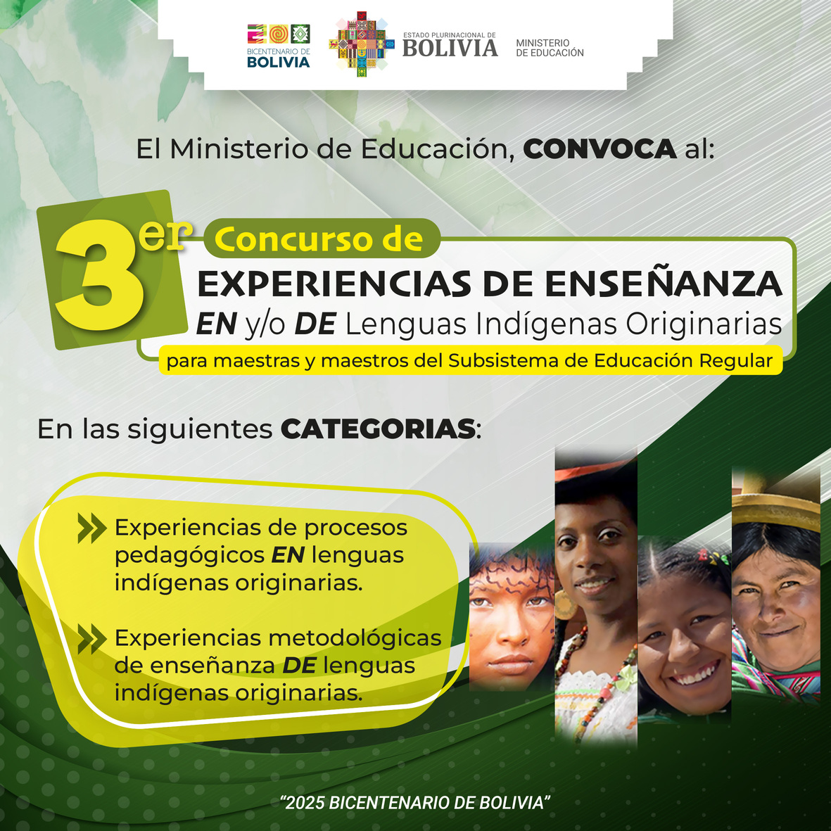 EXPERIENCIAS DE ENSEÑANZA EN Y/O DE LENGUAS INDIGINAS ORIGINARIAS