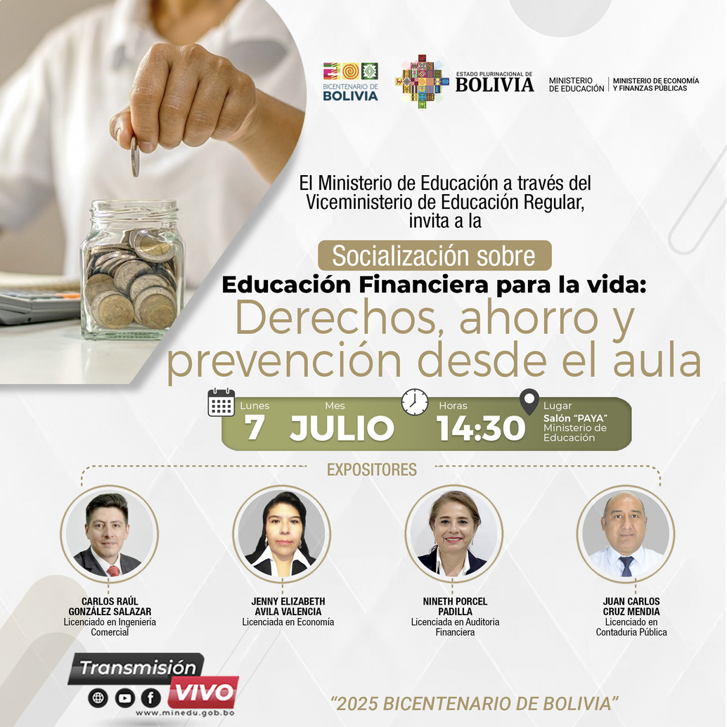 EDUCACIÓN FINANCIERA PARA LA VIDA: DERECHOS, AHORRO Y PREVENCIÓN DESDE EL AULA