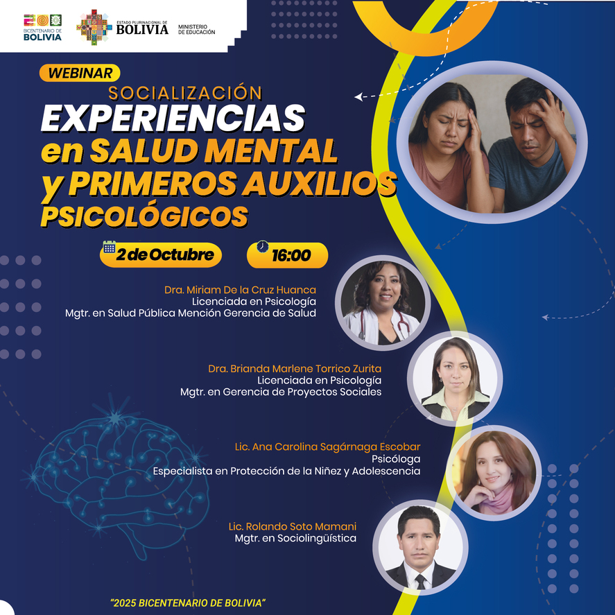 SOCIALIZACIÓN EXPERIENCIAS EN SALUD MENTAL Y PRIMEROS AUXILIOS PSICOLOGICOS